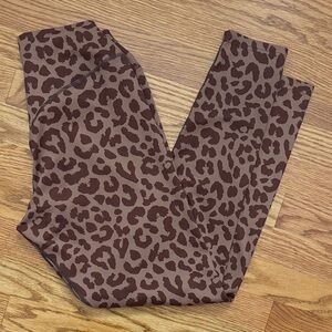 Balance Athletica Brown Leopard Print High-Rise Leggings